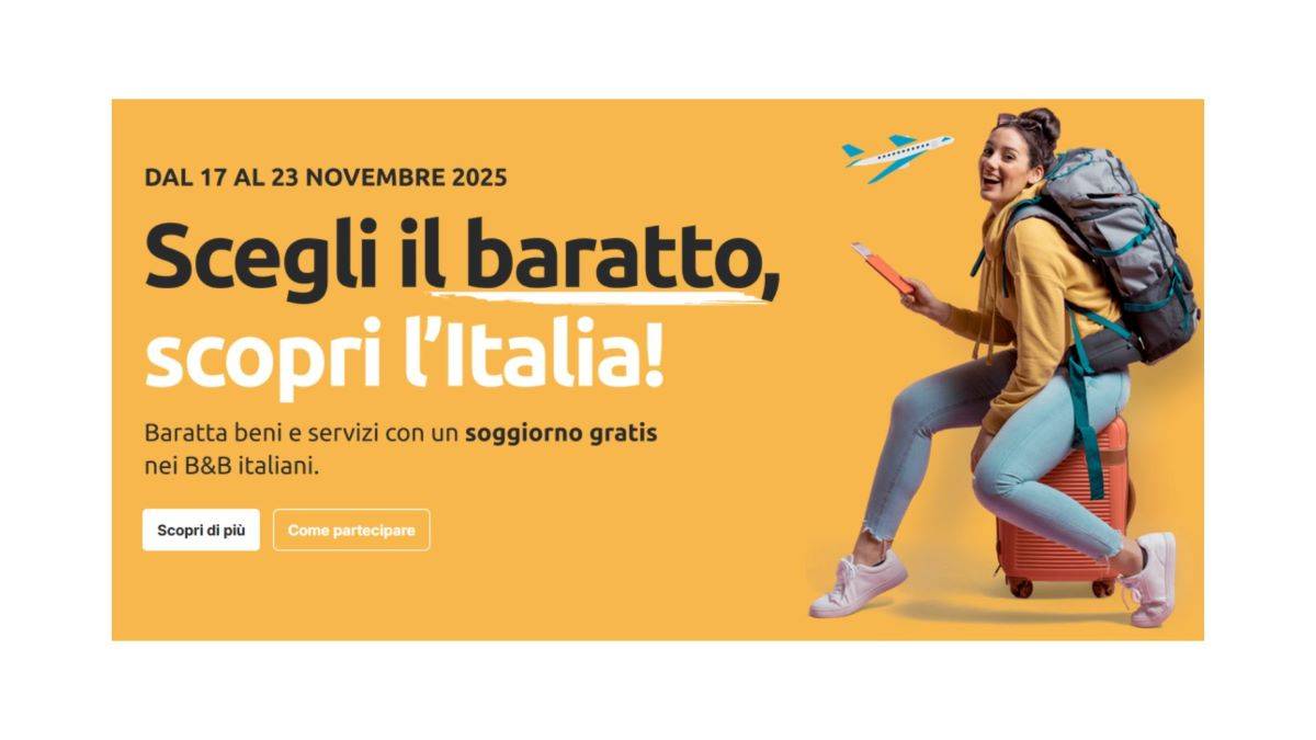 Un letto in cambio di un sogno: torna la Settimana del Baratto nei B&B italiani