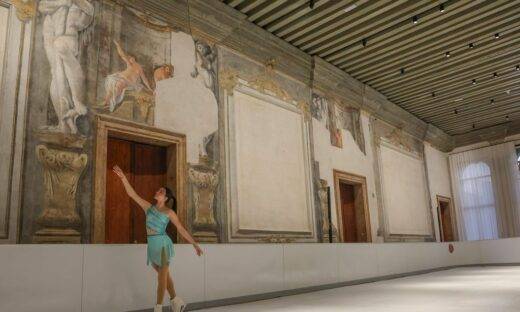 Venezia: a Palazzo Diedo pattini sul ghiaccio tra affreschi e arte