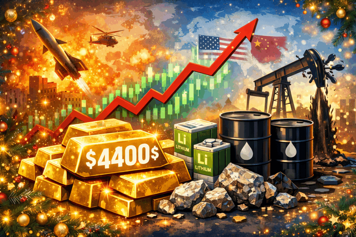 Dall’oro al litio, passando per il petrolio: la triade che racconta il 2025
