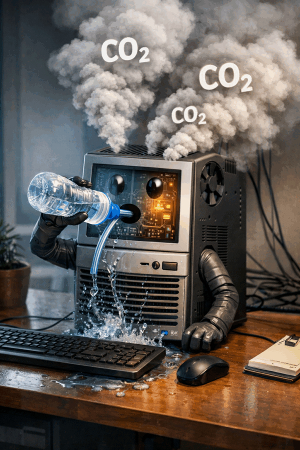 L'Ai? Inquina e “divora” acqua: meglio il cervello