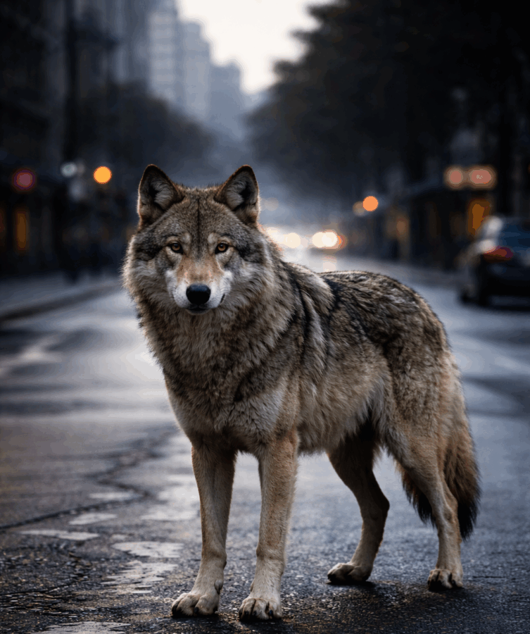 Lupi sempre più presenti in città: è l'ora degli accoppiamenti