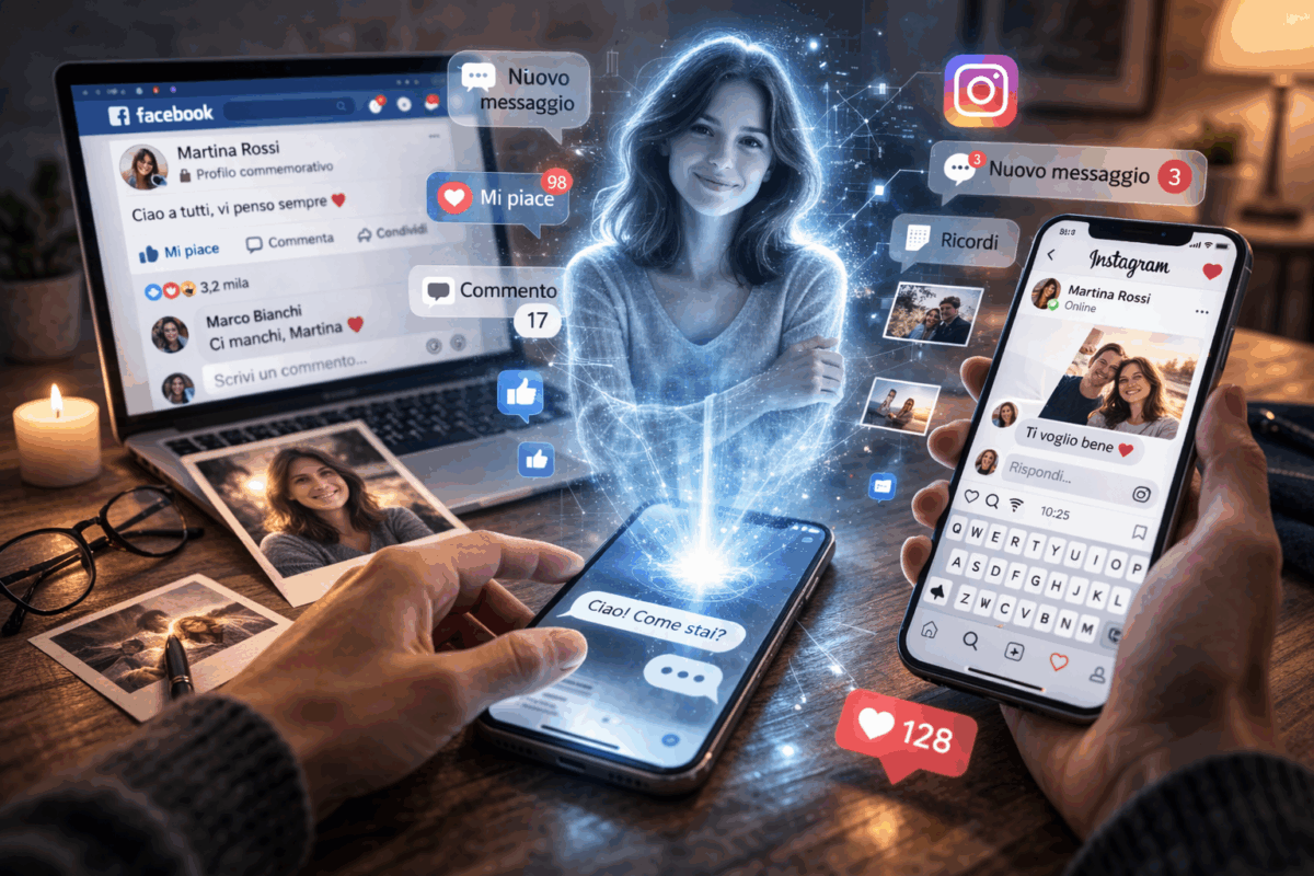 Rinascere con l’Ai… almeno sui social