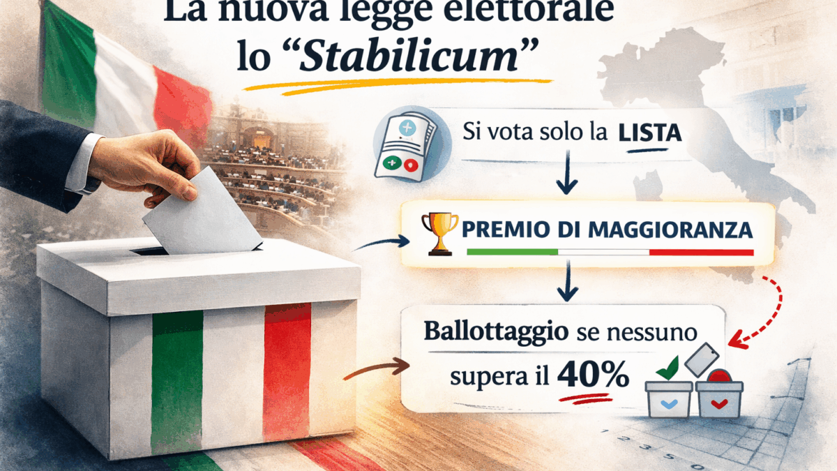 “Stabilicum”: accordo sulla nuova legge elettorale per garantire la governabilità