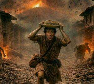 Pompei, l’IA ricostruisce gli ultimi istanti dell’eruzione: due uomini in fuga, la morte a pochi passi dal mare