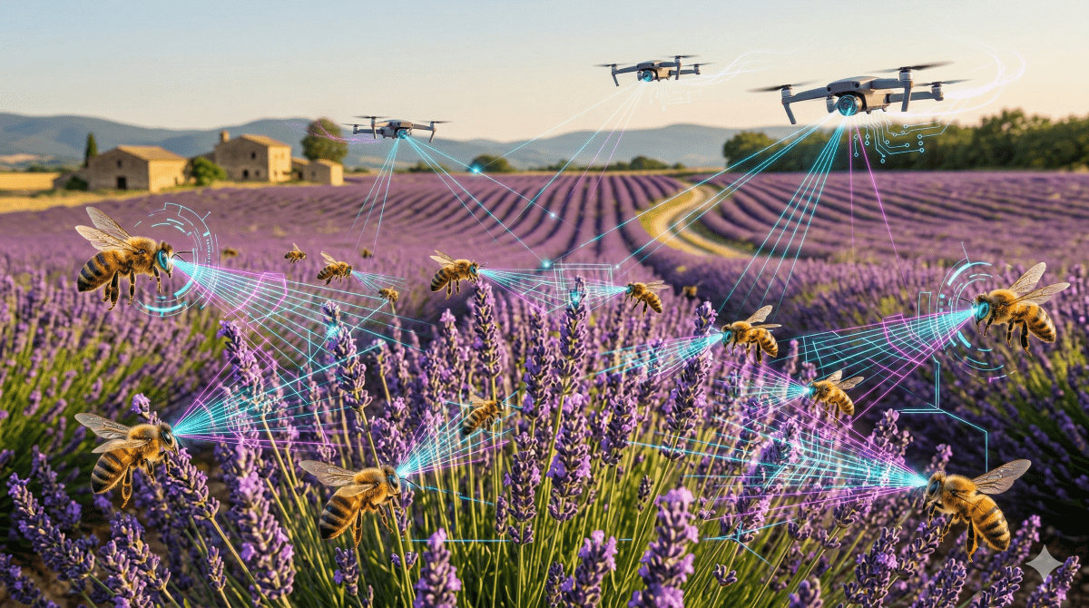 Volo perfetto, consumi ridotti:  le api insegnano ai droni a diventare più intelligenti