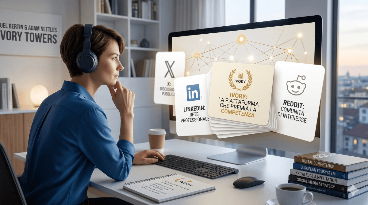 Ivory, il social italiano dove non puoi parlare se non sai