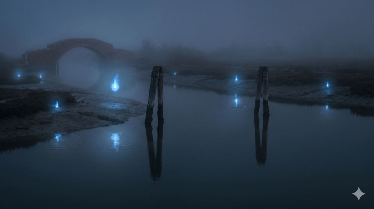 Luci fantasma della laguna: così Venezia ha trasformato i fuochi fatui in una leggenda