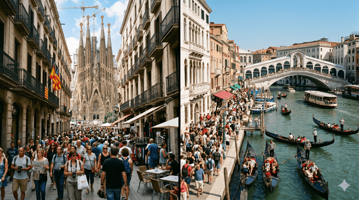 Barcellona al limite, Venezia al ticket: la mappa invisibile dell’overtourism che cambia le città