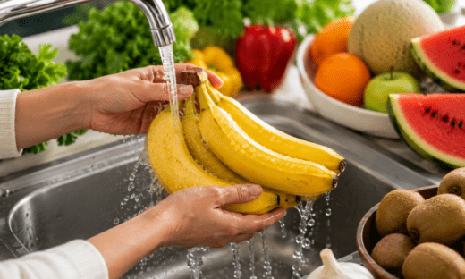 Perché bisogna lavare anche banane, kiwi e angurie prima di sbucciarli