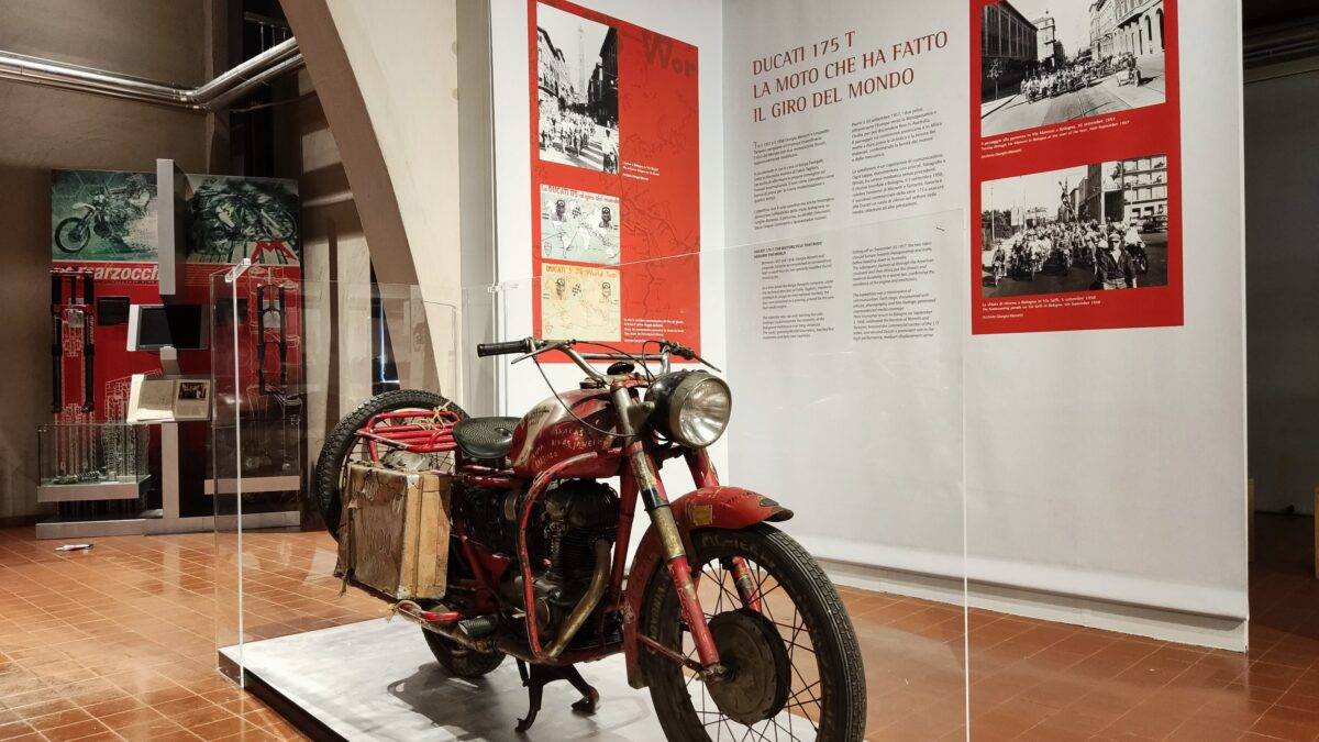 Giro del Mondo su 2 ruote: a Bologna rivive il mito della Ducati 175 T