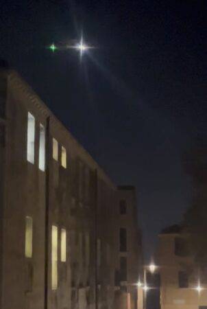 L'elicottero che nella notte di lunedì 14 ha sorvolato la zona di Cannaregio