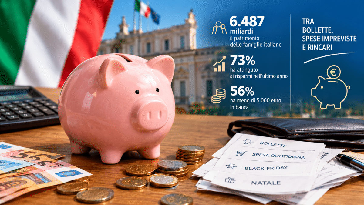 Italiani, risparmi in fuga: 3 su 4 attingono ai soldi in banca